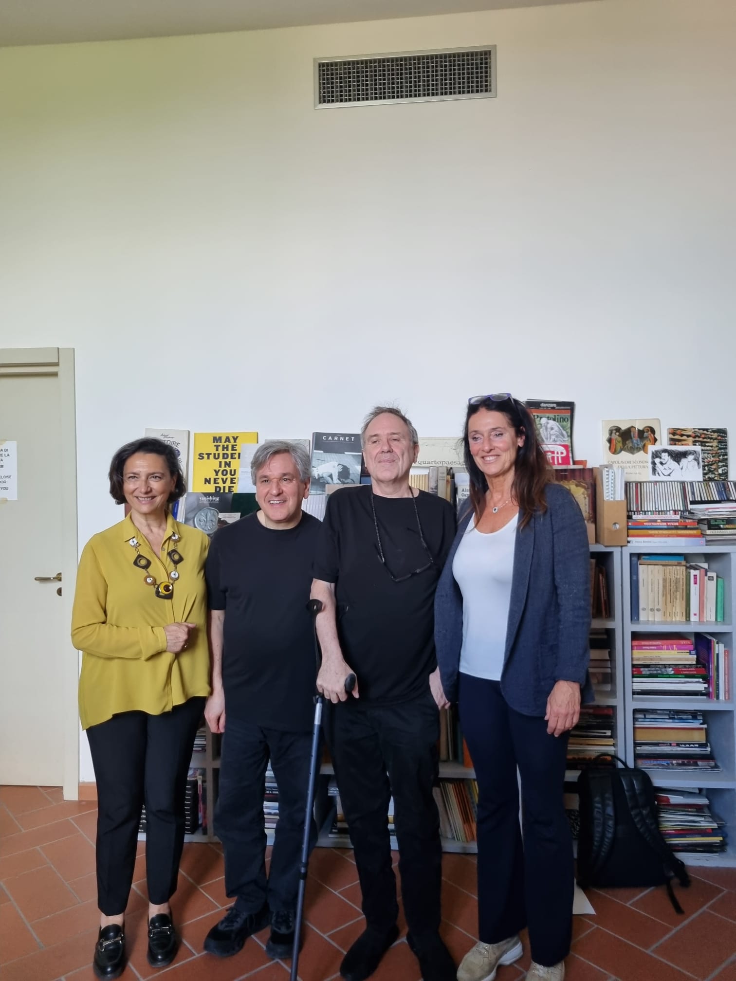 Il Sindaco di Fiesole Cristina Scaletti assieme ai Maestri Pappano e Lonquich e la soprintendente della Scuola di Musica Anna Maria Meo