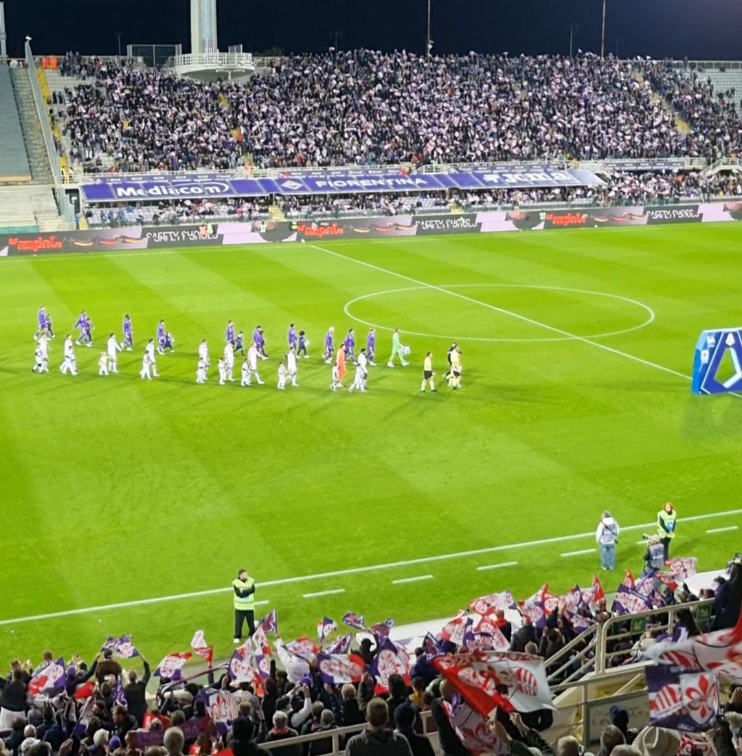 ingresso in campo di Fiorentina e Atalanta 29 ottobre 2026